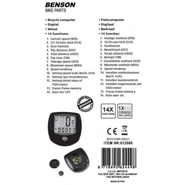 Cykeldator digital med 14 funktioner