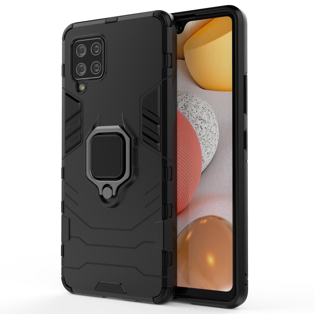Hybrid Armor Ring Cover, Samsung A42 5G, Ekstra slidstærkt cover