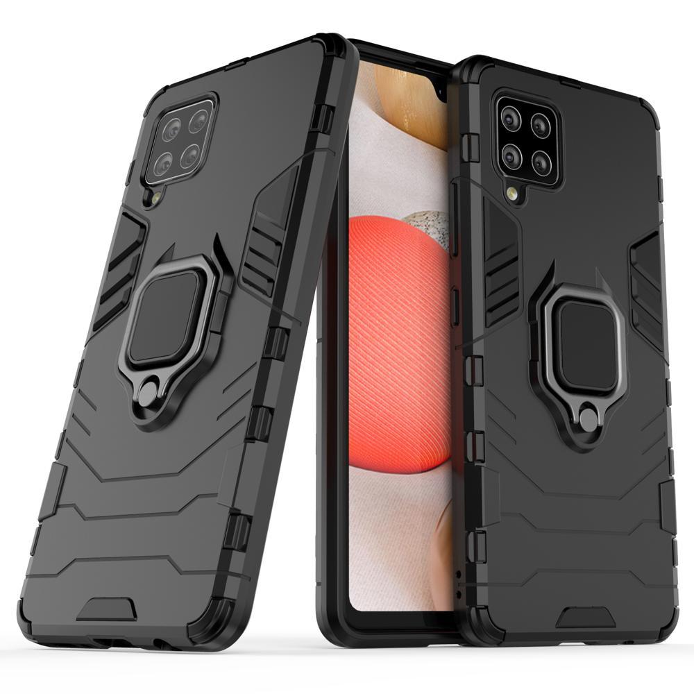 Hybrid Armor Ring Cover, Samsung A42 5G, Ekstra slidstærkt cover