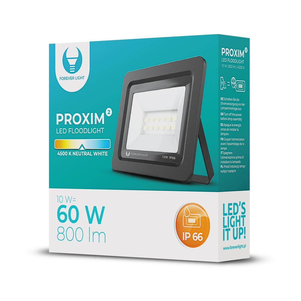 LED Stål spotlight / Projektør, 10w (60w) Udendørs godkendt