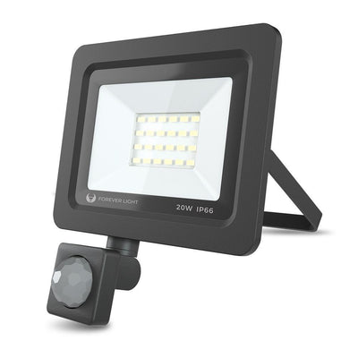 LED Stålkastare / Floodlight, Rörelsesensor, 20w (105w)
