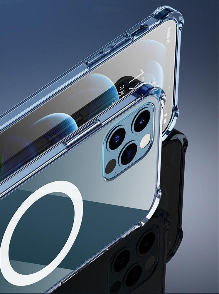 MagSafe skal iPhone 12 Pro - genomskinligt gummi,