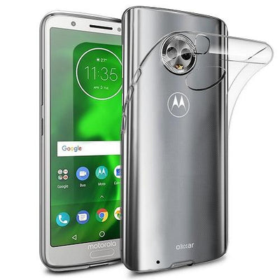 Motorola Moto G6 Plus, Skal i genomskinligt gummi,