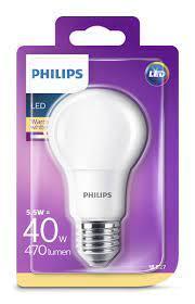 Philips Led Normal 5,5W E27 frostad