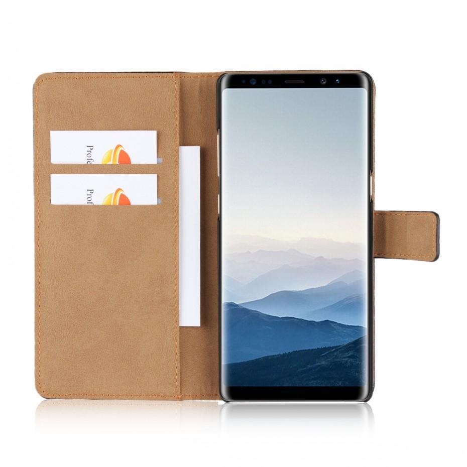 Plånboksfodral Samsung Note 2, Äkta skinn