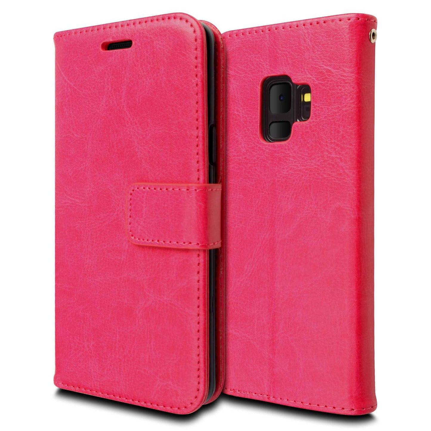 Pung etui Samsung S9 Plus, 3 kort/ID, Pink