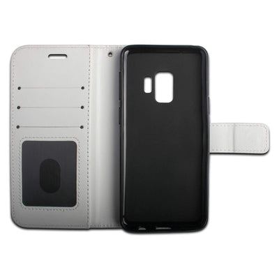 Plånboksfodral Samsung S9 Plus, 3 kort/ID, Vit