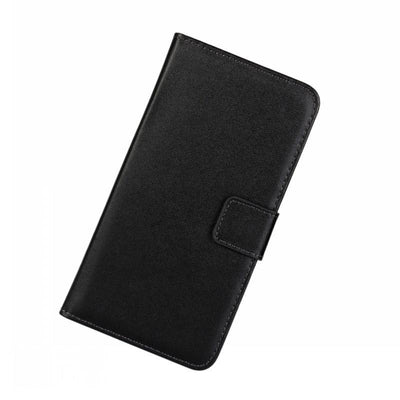 Plånboksfodral Sony X Compact, Äkta skinn, Svart