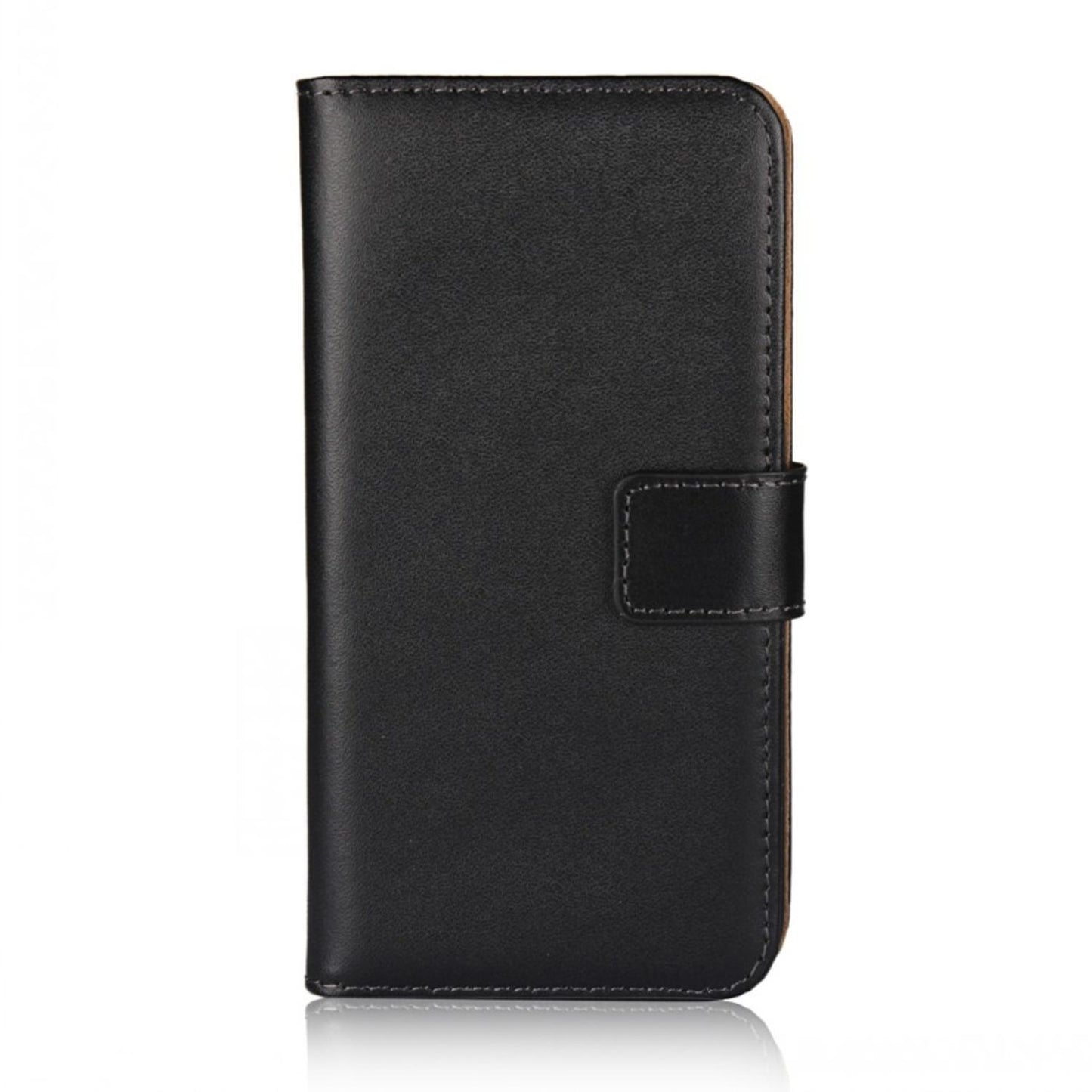 Plånboksfodral iPhone 12 / 12 Pro, äkta skinn