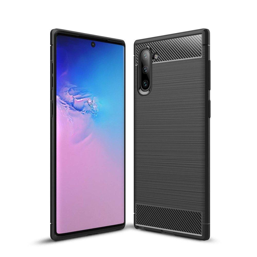 Samsung Note 10 - Shell Rubber i kulfiber design