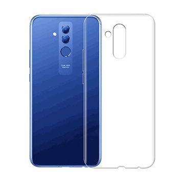 Skal Huawei Mate 20 Lite i gennemsigtigt gummi.