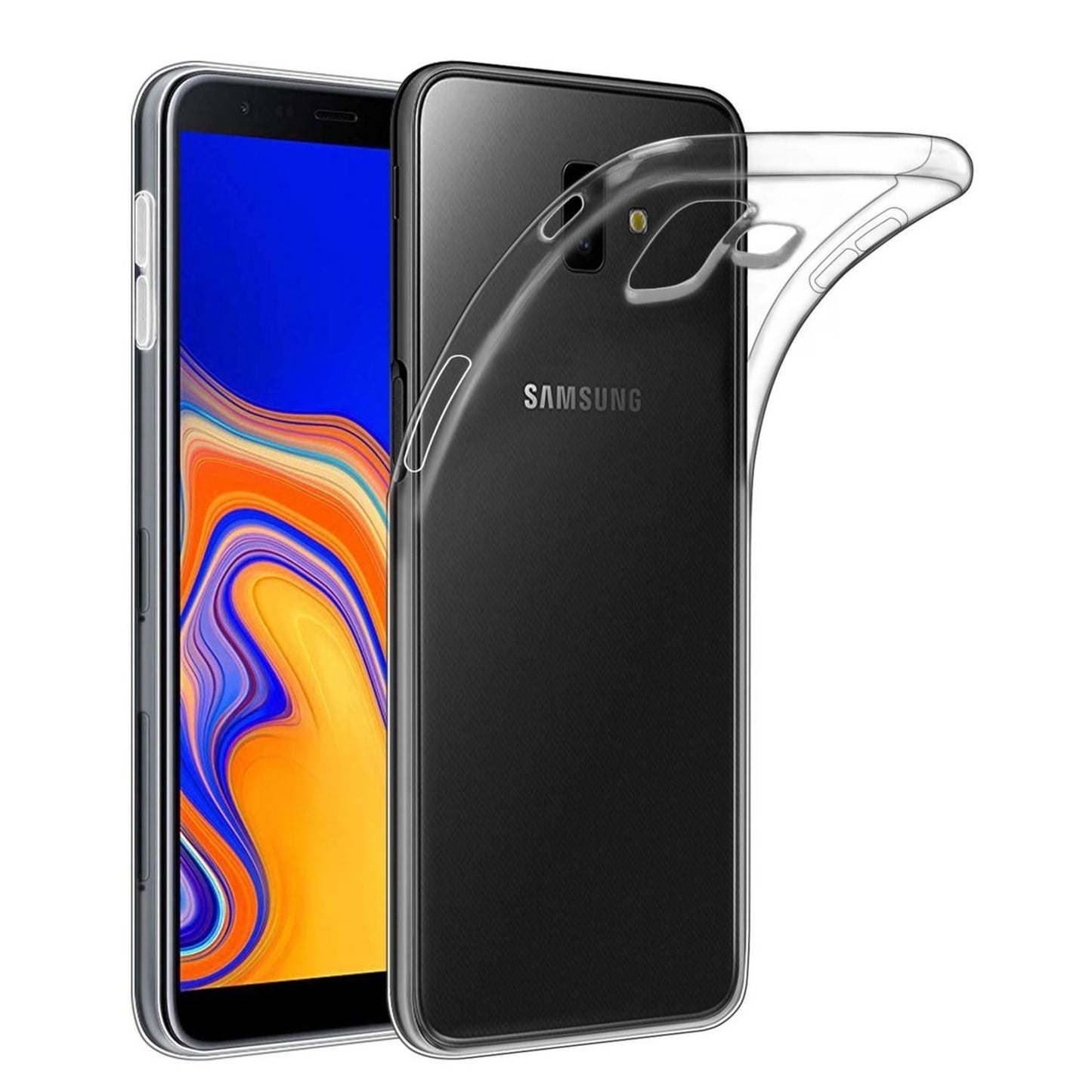 Cover Samsung J6 Plus i gennemsigtigt gummi