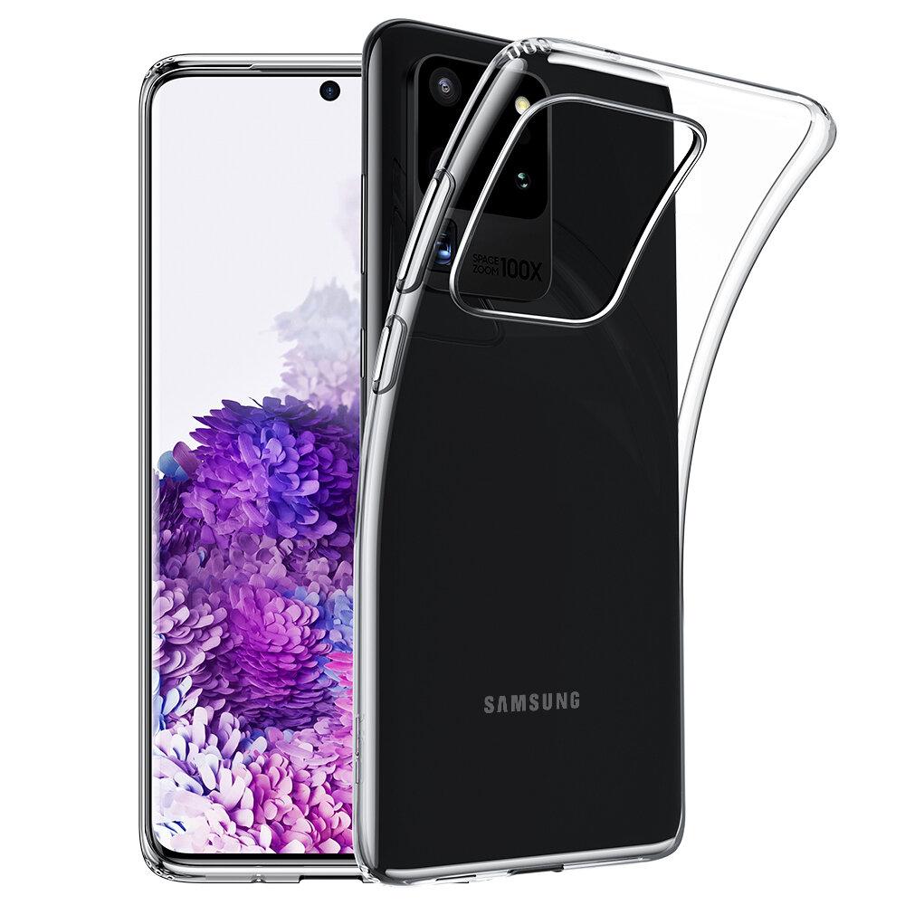 Skal Samsung S20 Ultra i genomskinligt gummi,