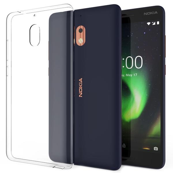 Cover til Nokia 2.1 i gennemsigtigt gummi