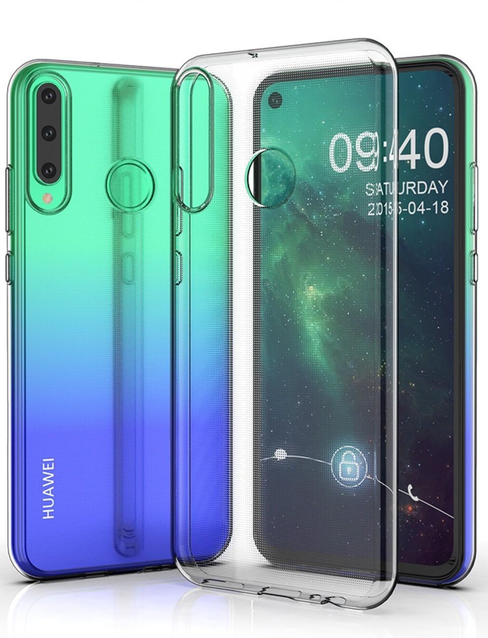 Skal i genomskinligt gummi, Huawei P40 Lite E