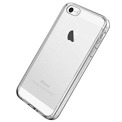 Skal i transparent gummi, iPhone 5/5s/SE