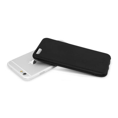 Skal i gummi (TPU), iPhone 6s Plus, svart