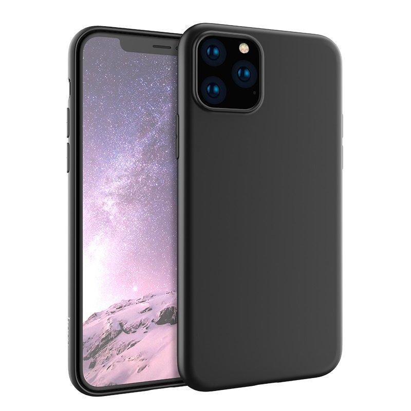Cover i gummi, iPhone 13 Pro Max, mat sort