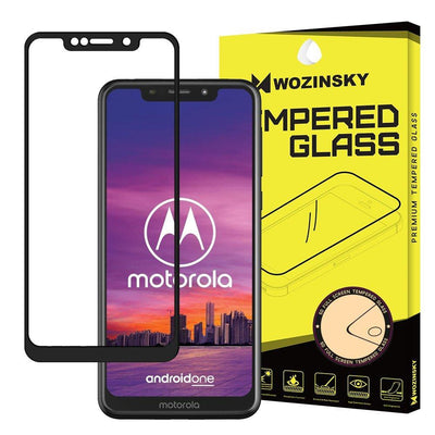 Skärmskydd Fullskärm Motorola Moto One i härdat glas