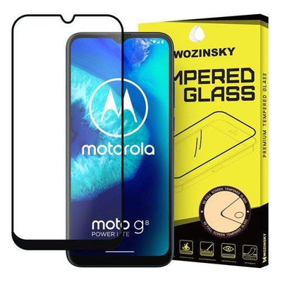 Skärmskydd Motorola Moto G8 Power Lite i härdat glas Fullskärm