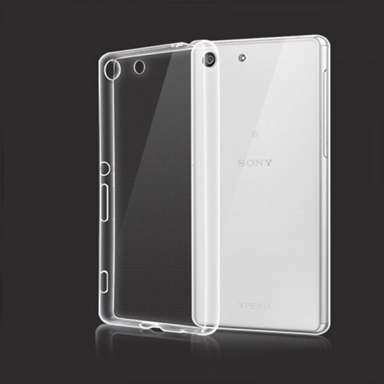 Sony Xperia M5 cover i gennemsigtigt gummi,