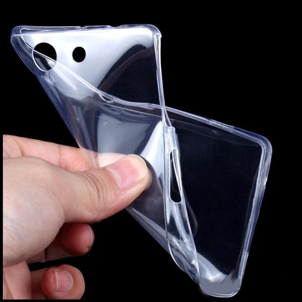 Sony Z1 Compact Cover i gennemsigtigt gummi,