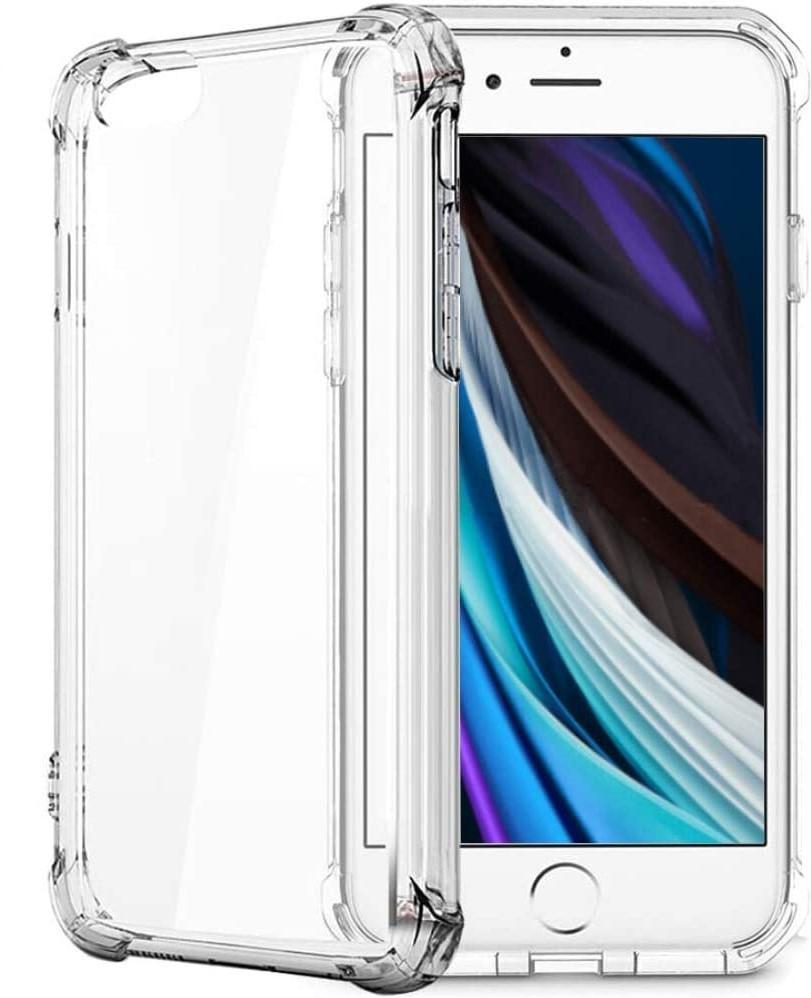 iPhone 7/8/SE - Cover - Transparent gummi - Hjørneforstærket