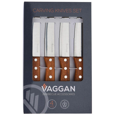 4-pak robuste kødknive/grillknive
