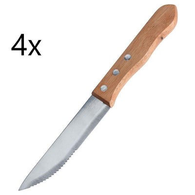 4-pak robuste kødknive/grillknive