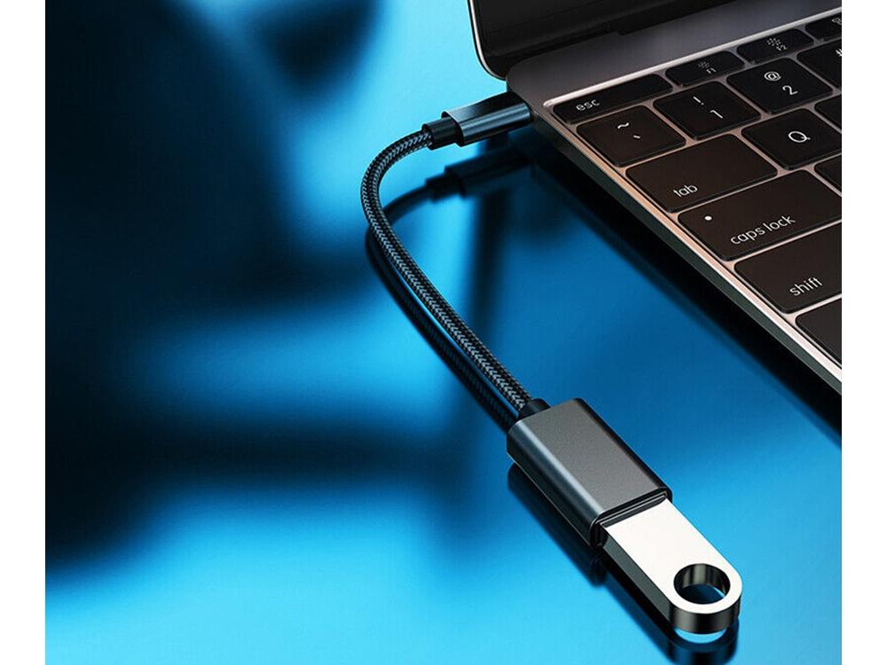 Adapter USB-C til almindelig USB til fx USB-hukommelse til mobil