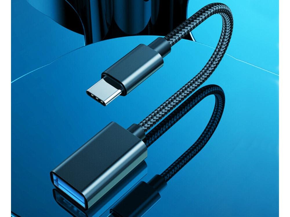 Adapter USB-C til almindelig USB til fx USB-hukommelse til mobil