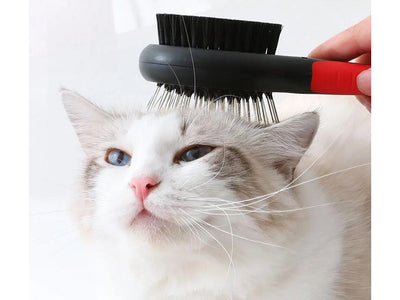 Dobbeltsidet hårbørste til hunde- og kattehår