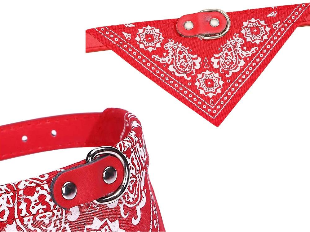 Hundhalsband med Bandana/Halsduk L (35-44CM) Välj färg