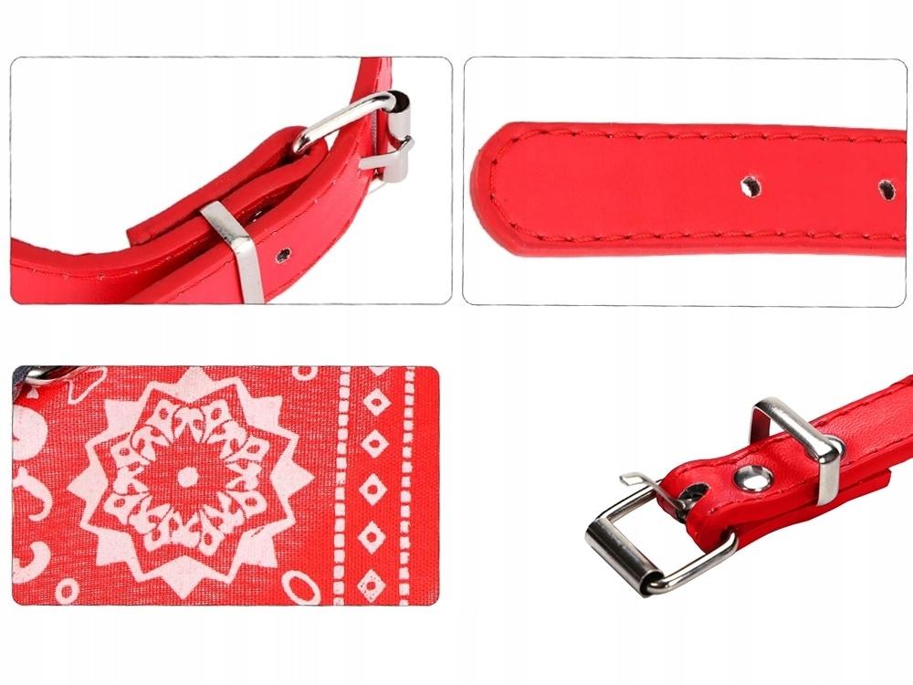 Hundhalsband med Bandana/Halsduk L (35-44CM) Välj färg