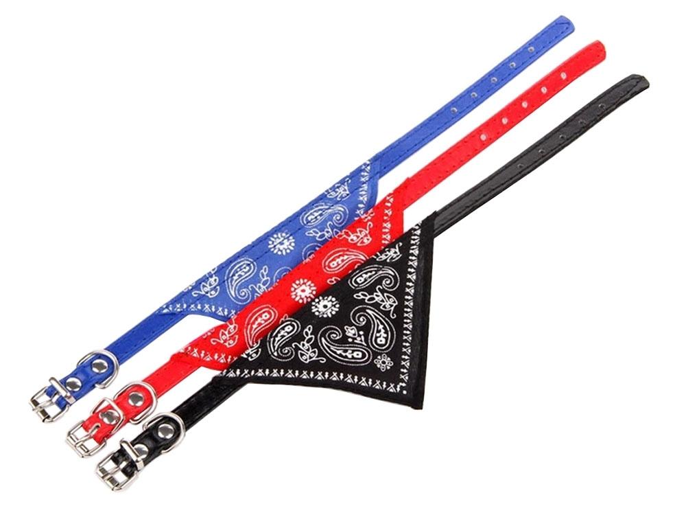 Hundhalsband med Bandana/Halsduk L (35-44CM) Välj färg