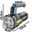Kraftfull Uppladdningsbar LED-ficklampa