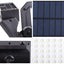 Kraftfulla solcellslampa med 181 LED-lampor med skymningsrörelsesensor