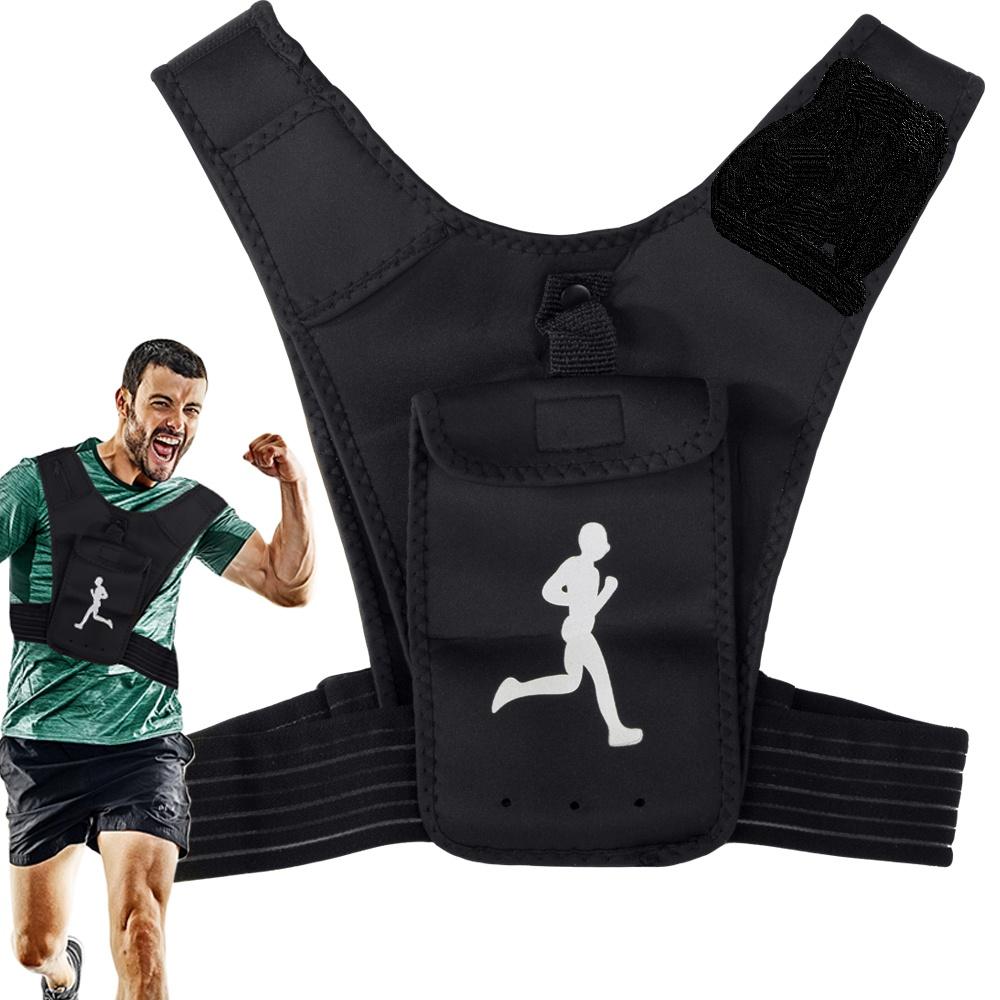 Løbevest / Joggingvest med mobillomme
