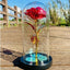 Lyxig Evig Ros i Glas Med LED-Ljus