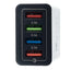 Mobilladdare / Snabbladdare med 4 uttag - QC3