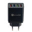 Mobilladdare / Snabbladdare med 4 uttag - QC3