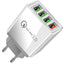 Mobilladdare / Snabbladdare med 4 uttag - QC3