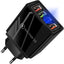 Mobilladdare / Snabbladdare med 4 uttag - QC3
