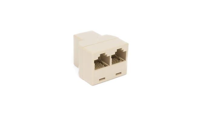 Nätverksdelare RJ-45 CAT 5  3x hona