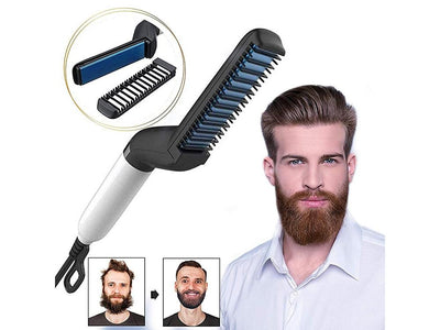 Flad børste til mænd - skæg og hår