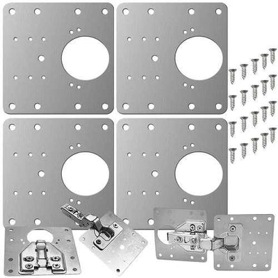 Reparationsplatta för gångjärn 9x9  4-Pack