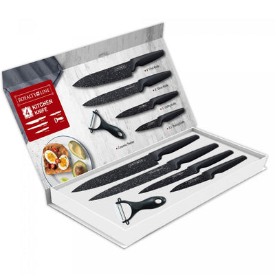 Royalty Line - 4-delt knivsæt og gratis keramisk skræller