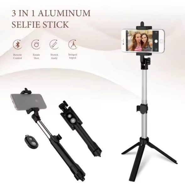 Selfiestick / tripod mobilstativ med bluetooth fjärrkontroll