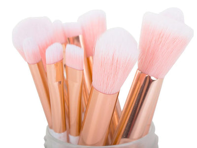 Makeup børster / Makeup børster - 10 forskellige børster