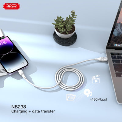 XO 3m Oplader - Opladerkabel til iPhone, Høj kvalitet